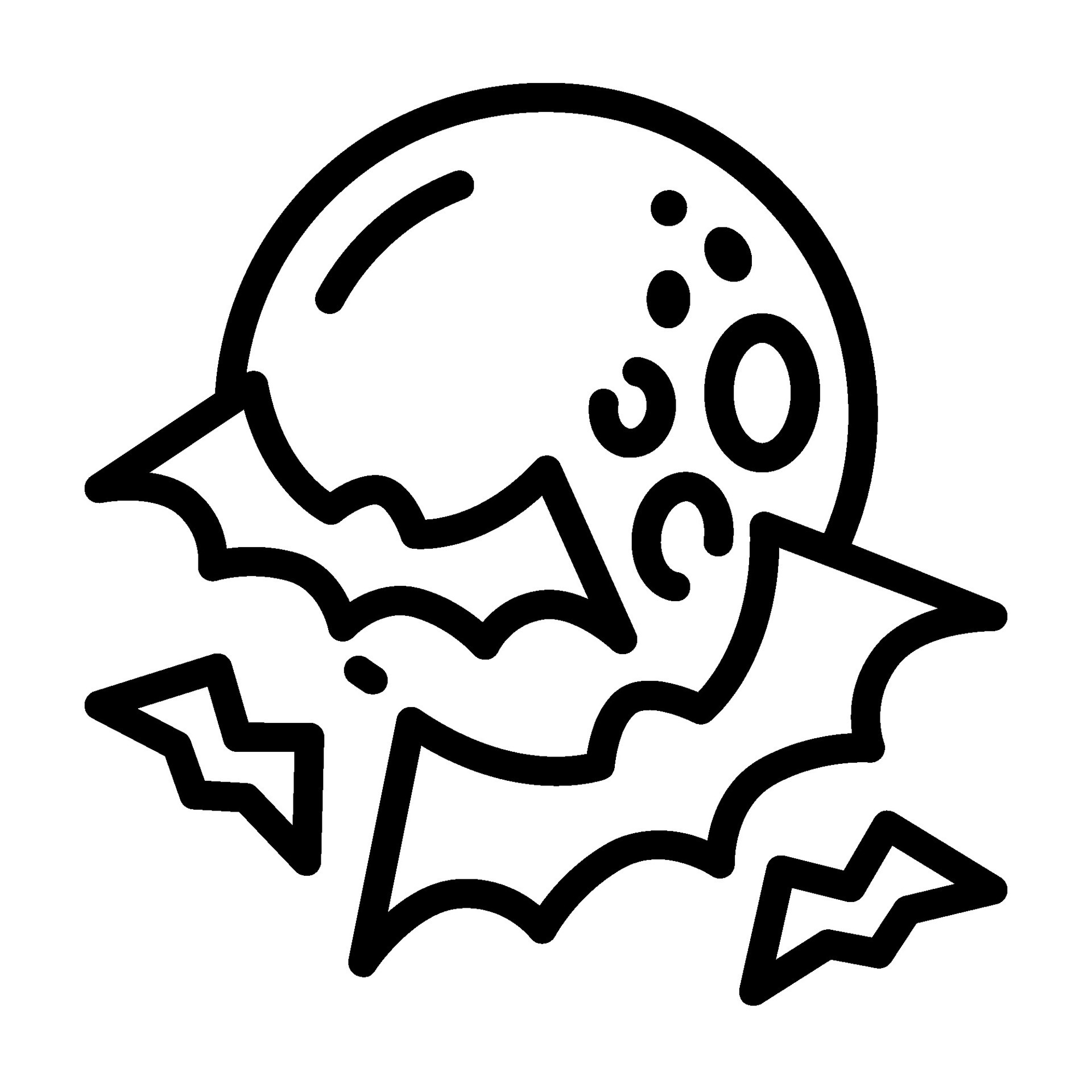 moon line icon,vector and illustration 30337963 Vector Art at Vecteezy