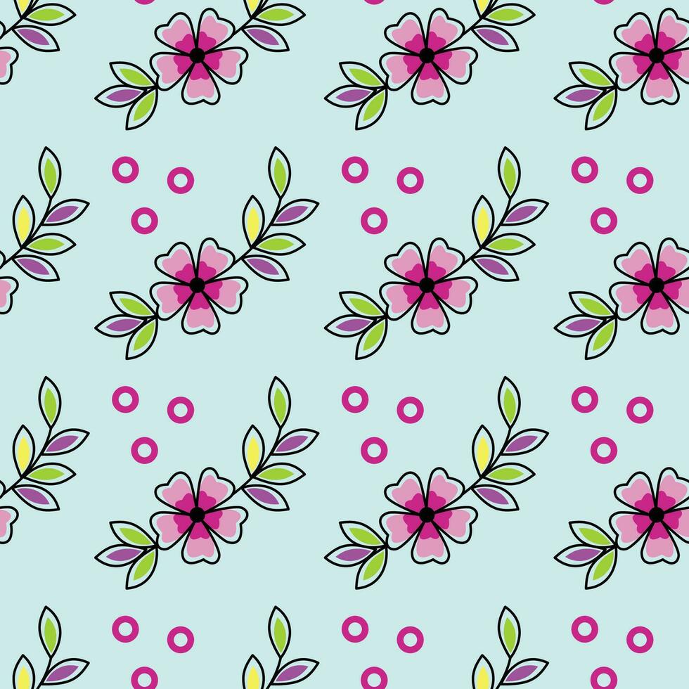 Cute Background of Hand drawn seamless pattern Print Art Abstract design vector