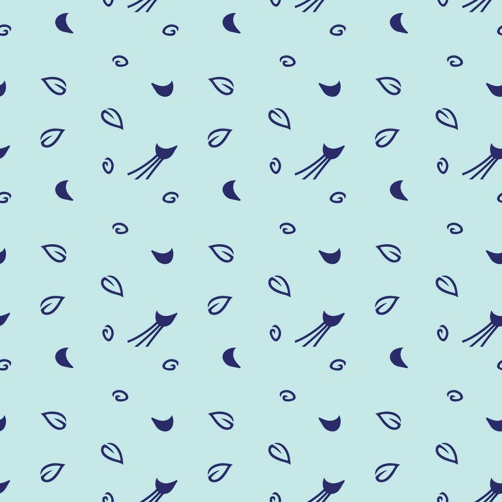 Cute Background of Hand drawn seamless pattern Print Art Abstract design vector