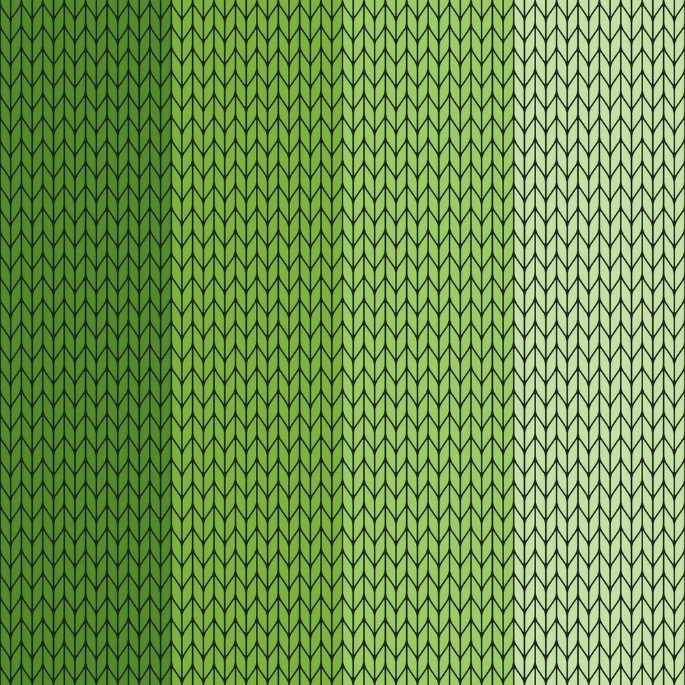 Light green gradient knitted pattern. knitted vector pattern. Gradient pattern for clothing, wrapping paper, backdrop, background, gift card.