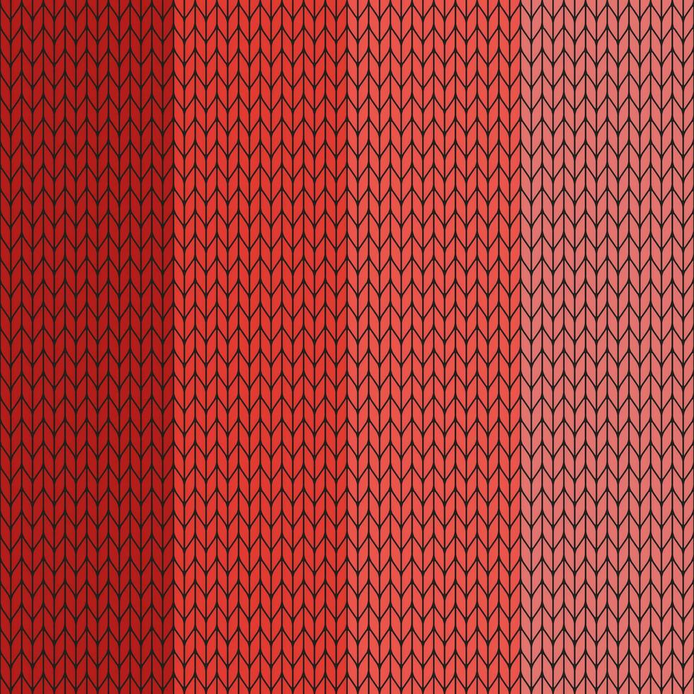 rojo degradado de punto modelo. de punto vector modelo. sin costura degradado modelo para ropa, envase papel, fondo, fondo, regalo tarjeta.