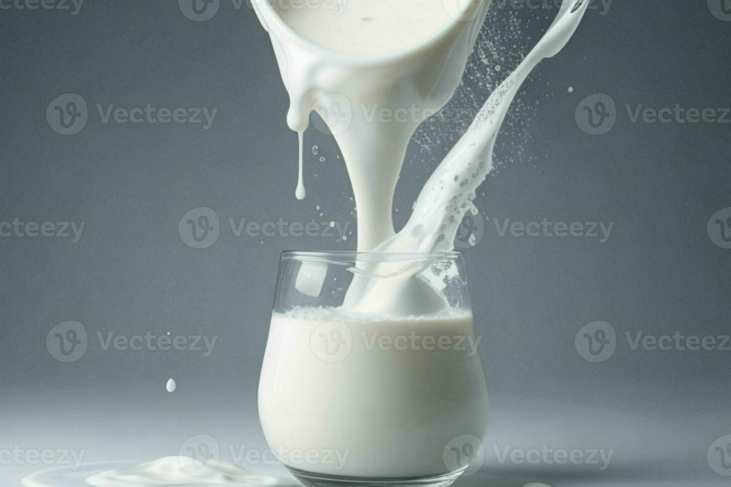 Milk splash. AI Generative Pro Photo