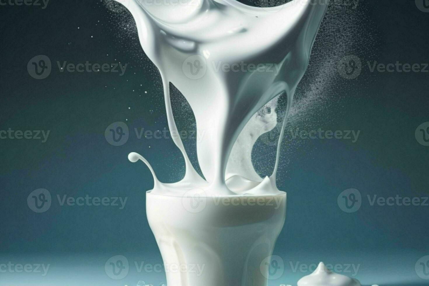 Milk splash. AI Generative Pro Photo