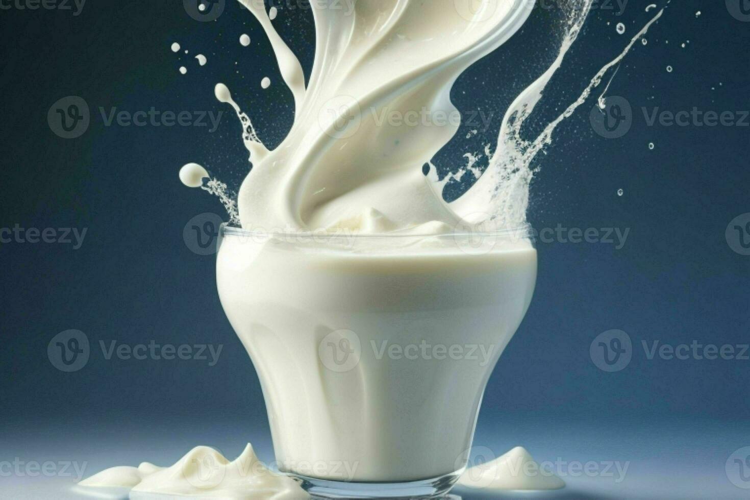 Milk splash. AI Generative Pro Photo