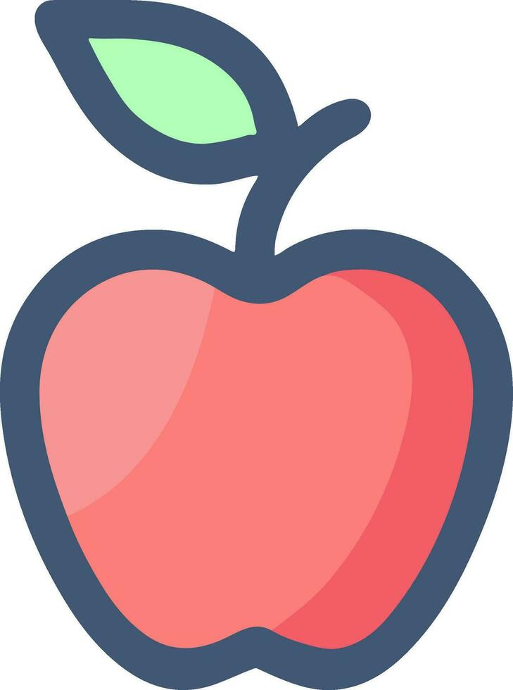 Apple fruit icon vector isolated on white background for your web and mobile app design, Apple fruit logo concept