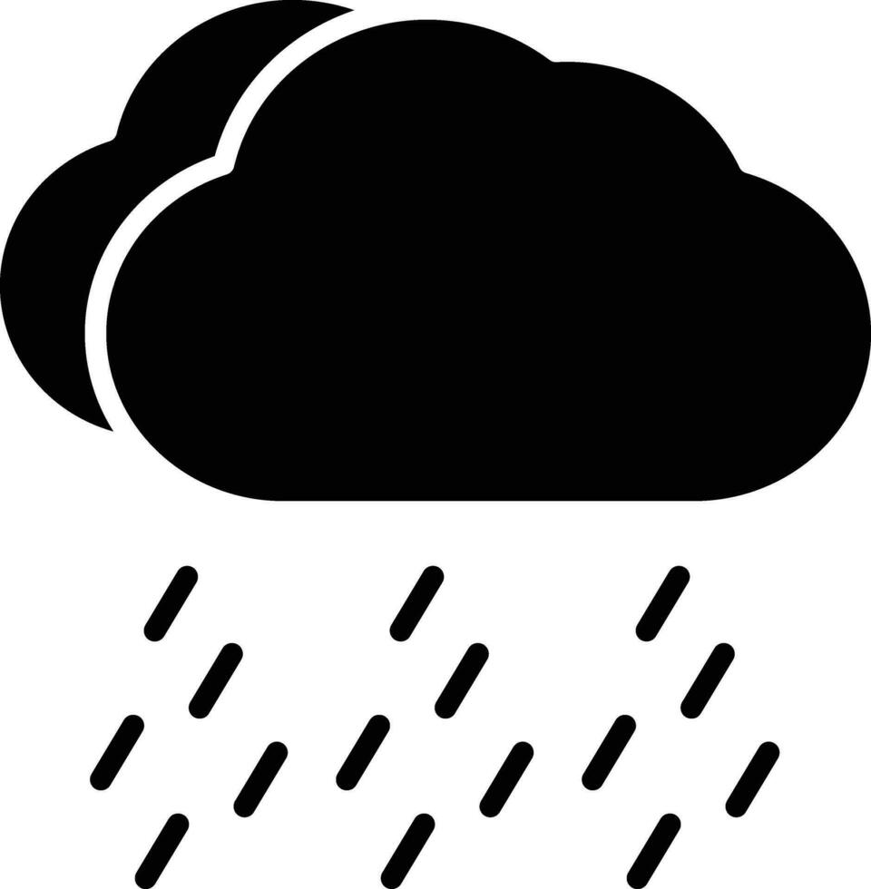 Heavy Rain Vector Icon