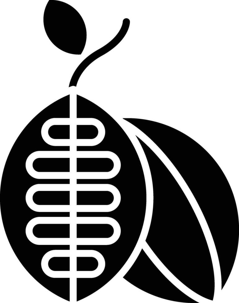 cacao vector icono