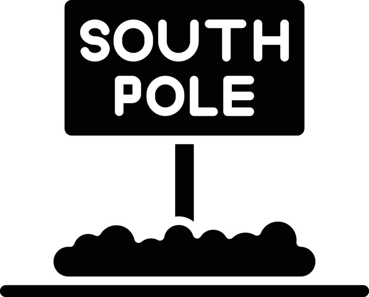 South Pole Vector Icon