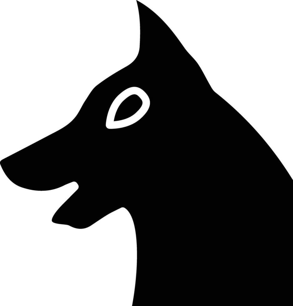 Viking Hunting Dog Vector Icon