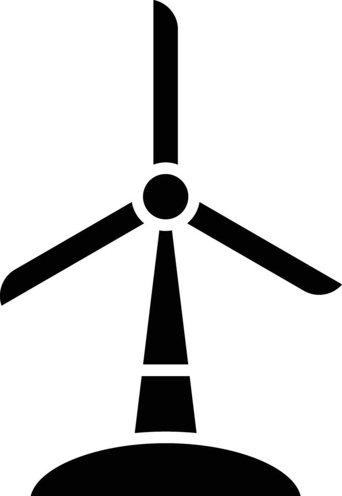 Wind Turbine Vector Icon