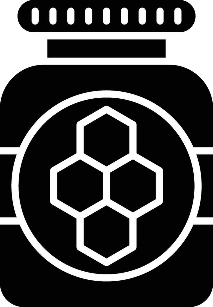Honey Jar Vector Icon