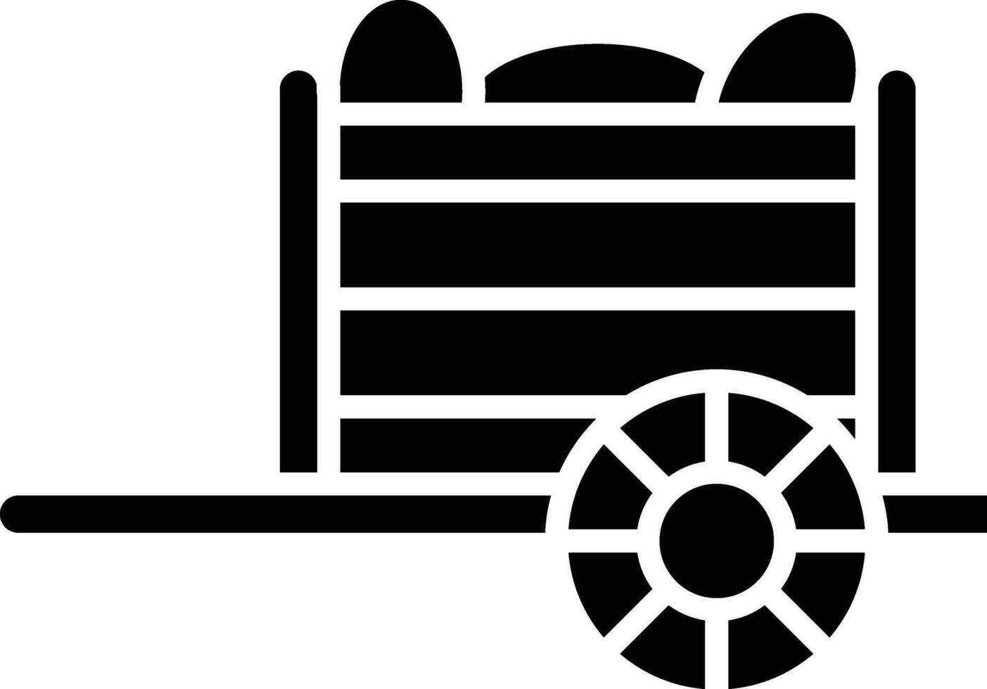 Fruta carro vector icono