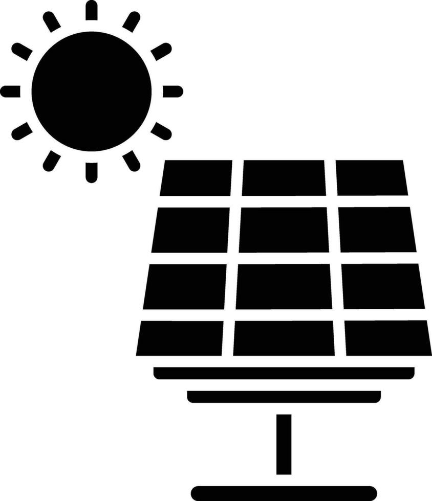 icono de vector de energía solar