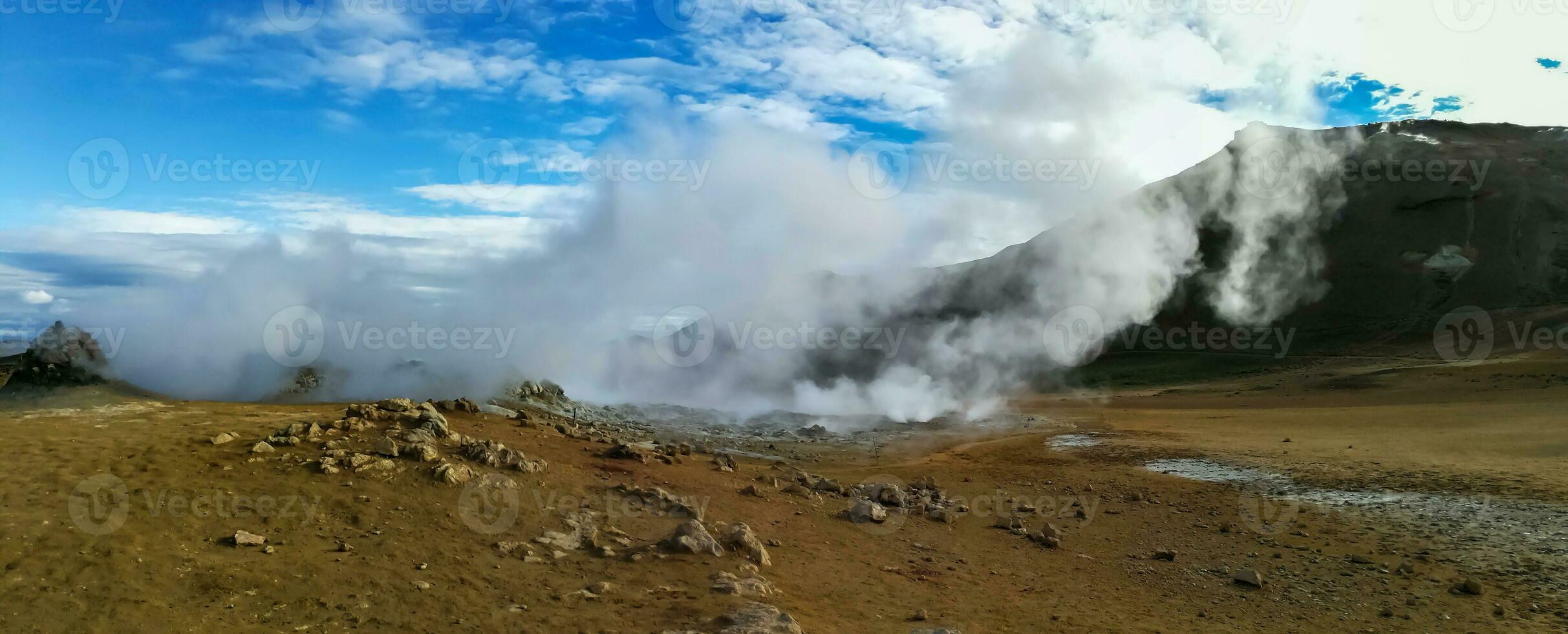 Krafla is a volcanic system with a diameter of approximately 20 kilometers located in the region of Myvatn, northern Iceland photo