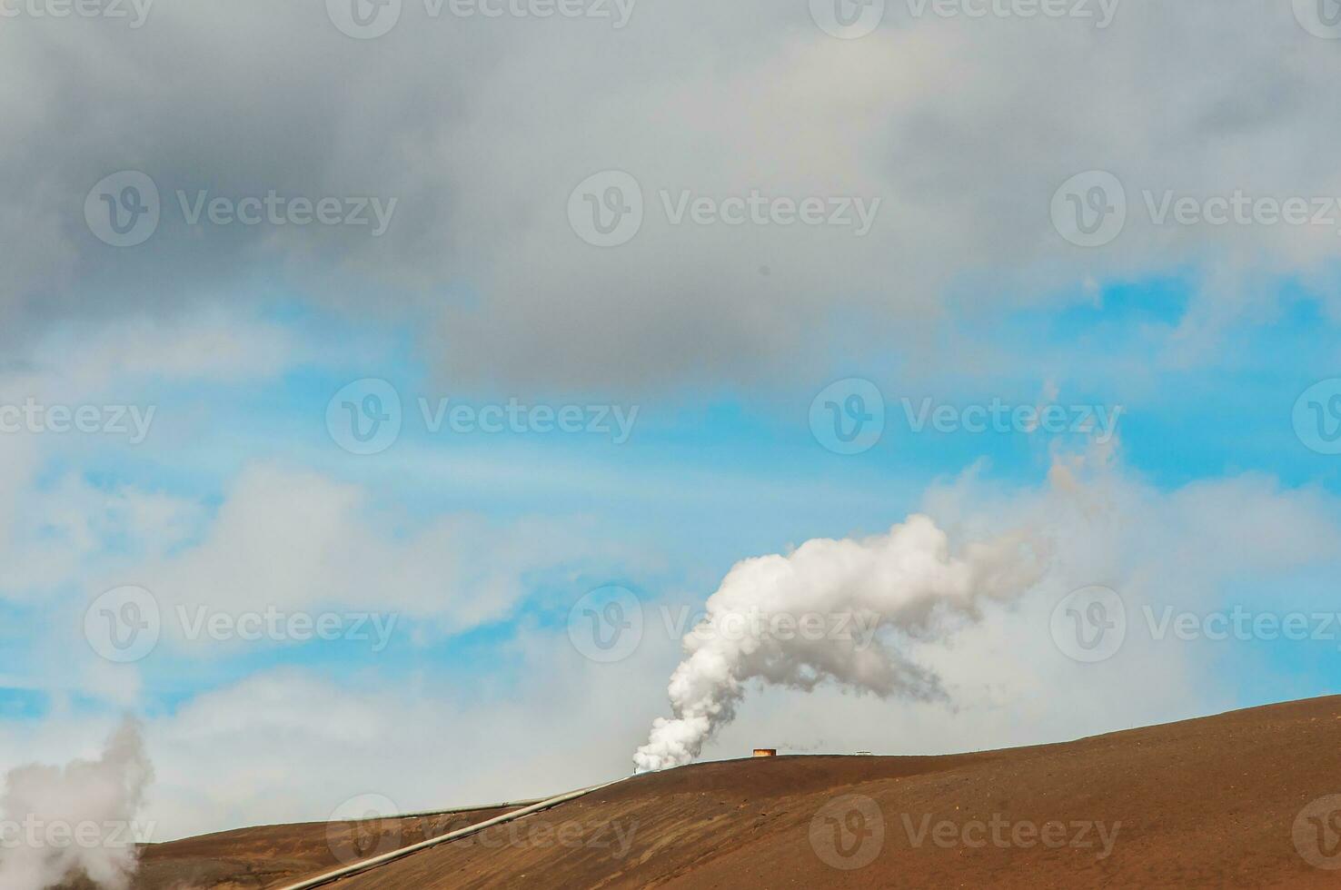 Geothermal power station in Iceland photo