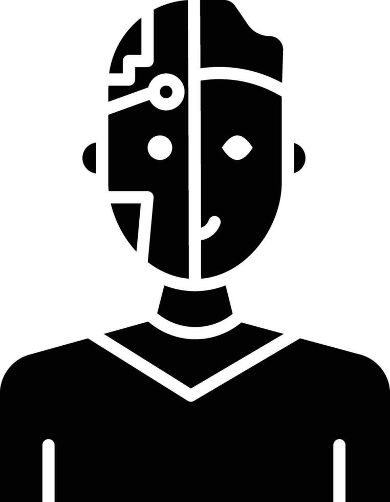 Cyborg Vector Icon