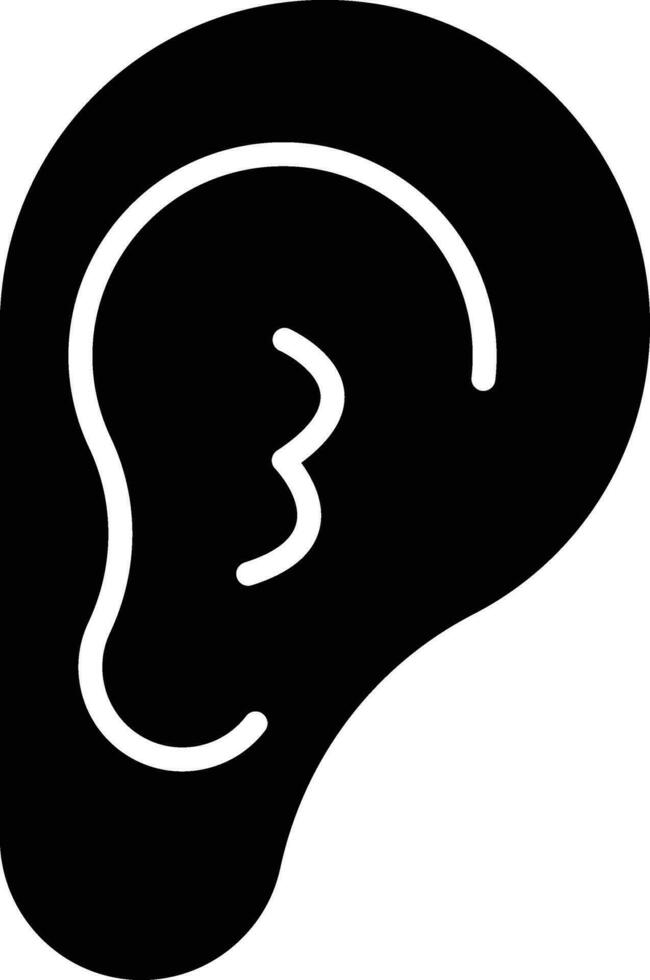 Outer Ear Vector Icon