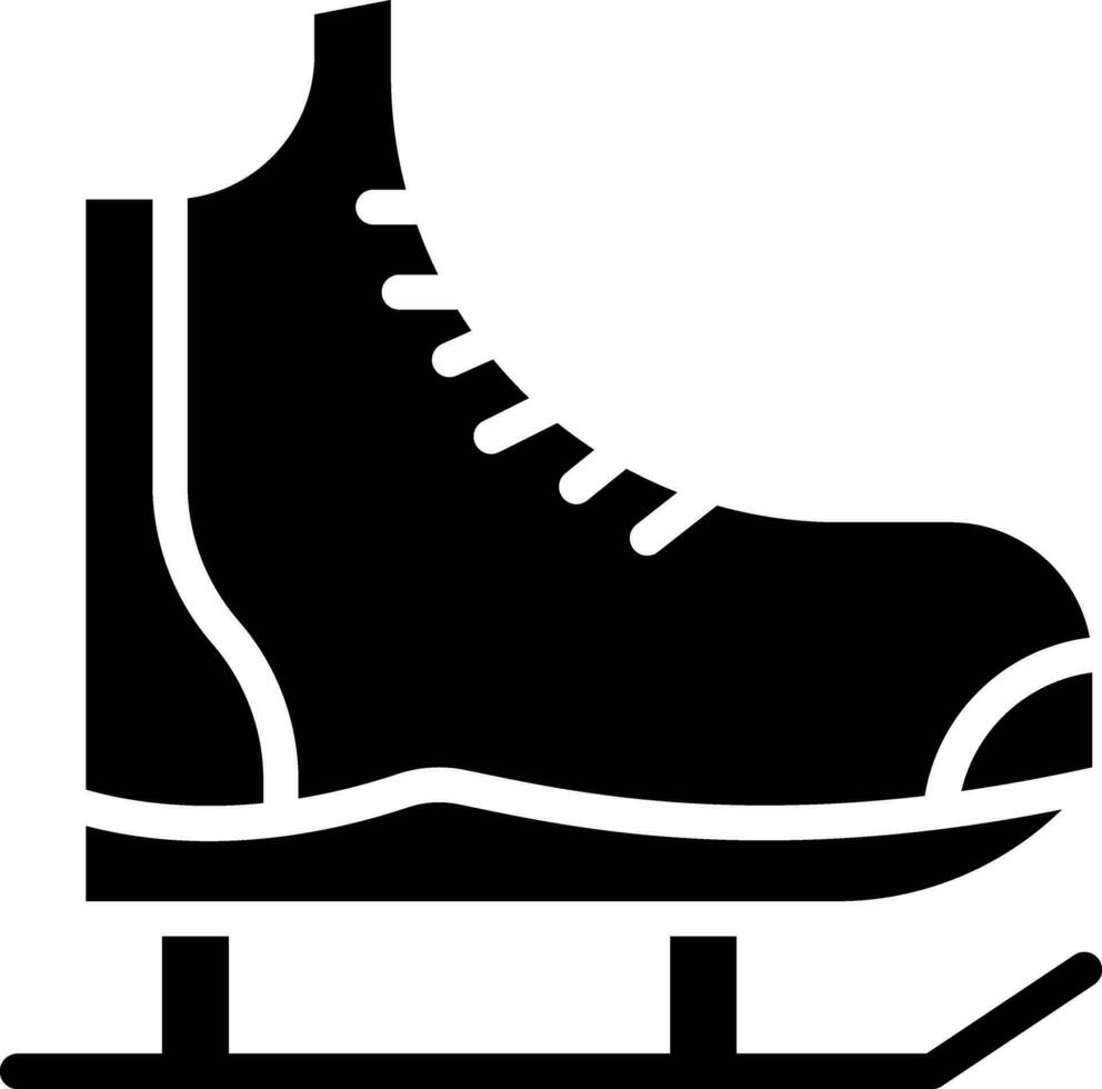 hielo patines vector icono