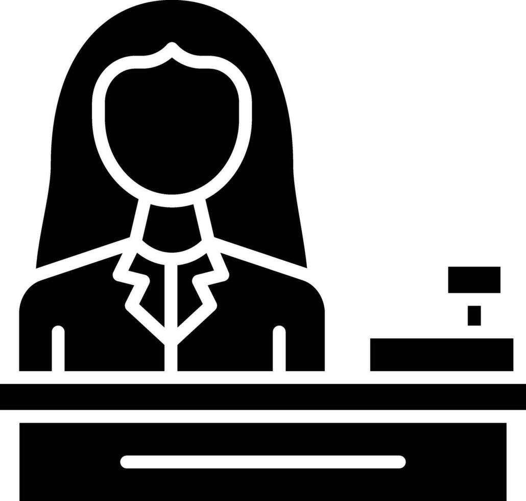 Cashier Vector Icon