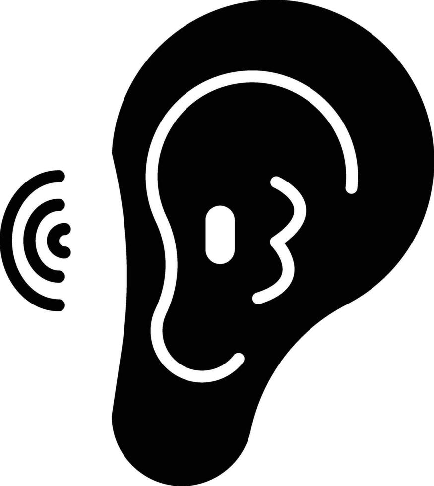oído canal vector icono