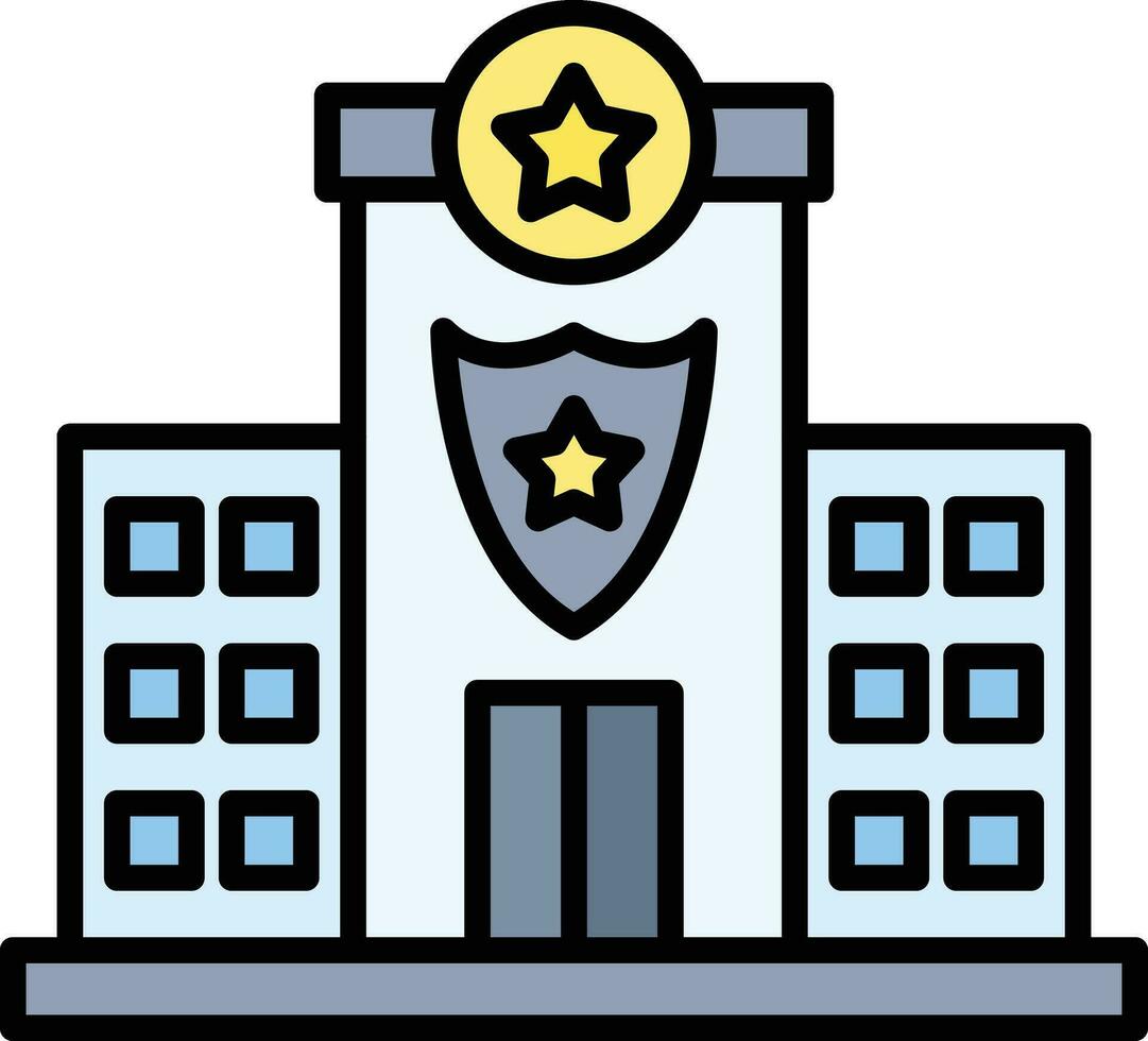 Police Station Vector Icon