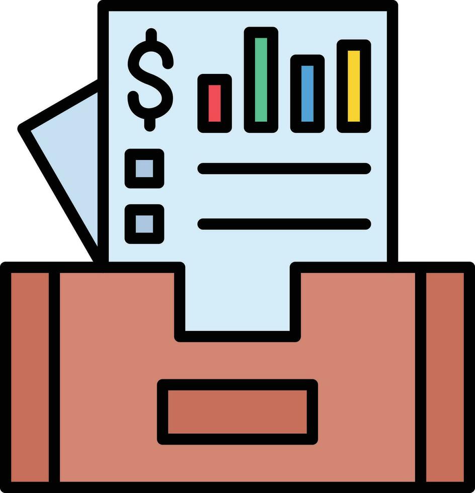 Documents Box Vector Icon