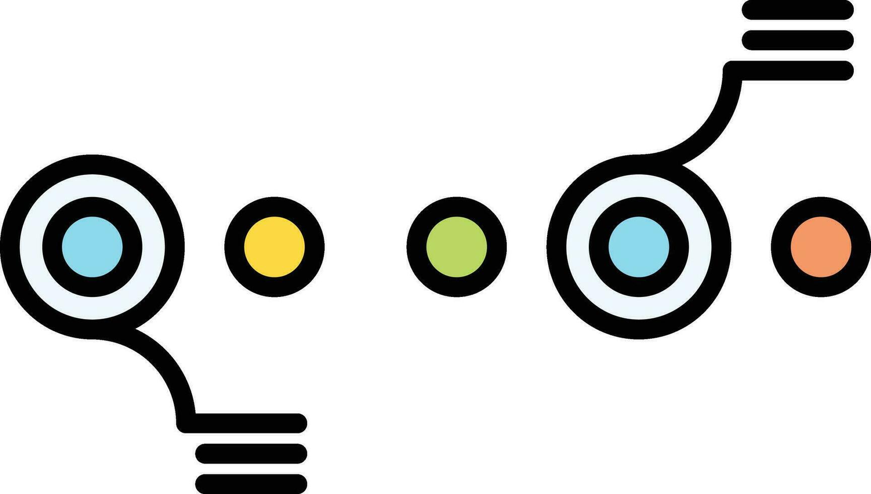 Circle Accent Timeline Vector Icon