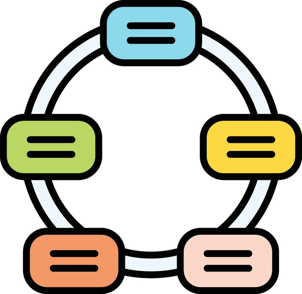 Nondirectional Cycle Vector Icon