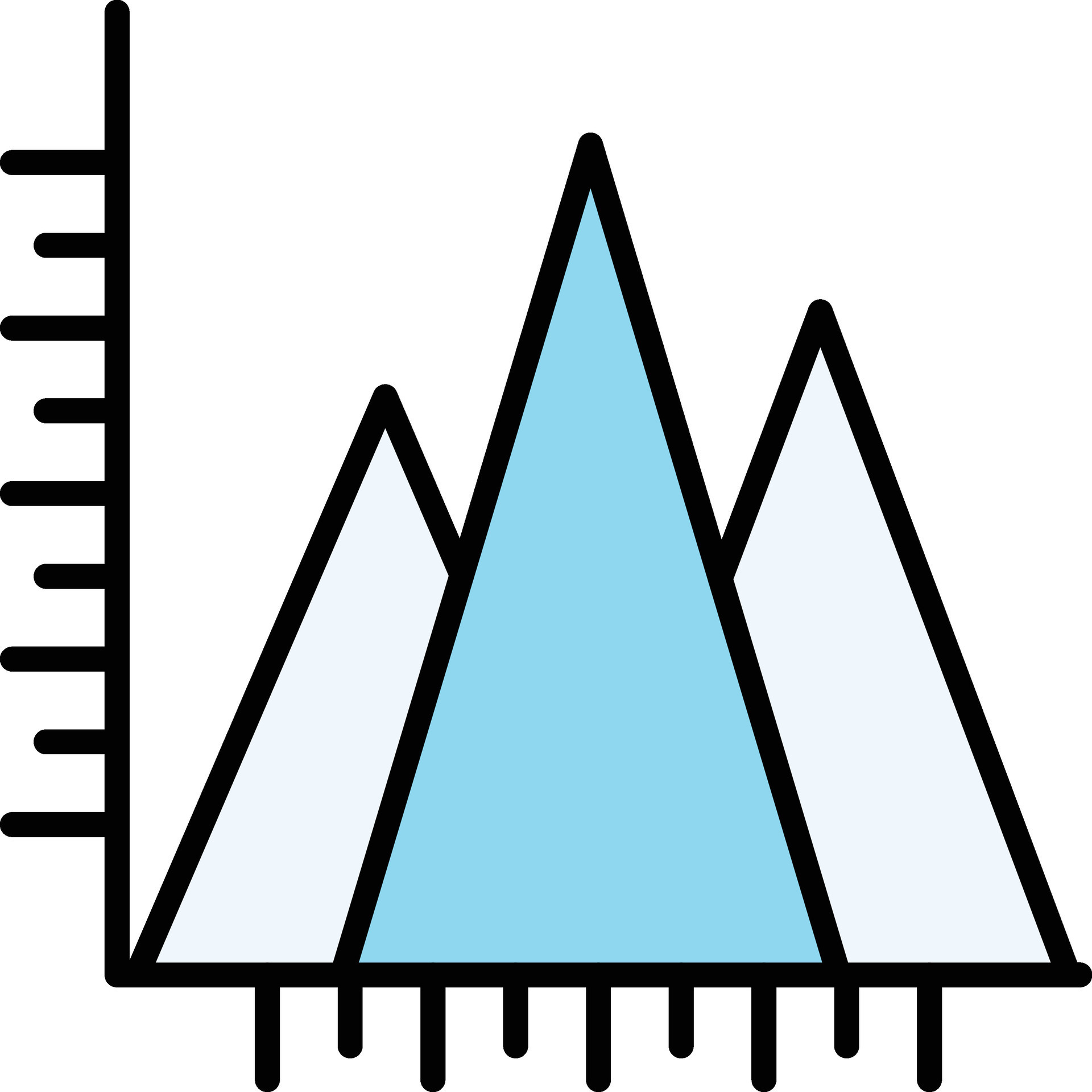 Triangle Bar Vector Icon 30339533 Vector Art at Vecteezy