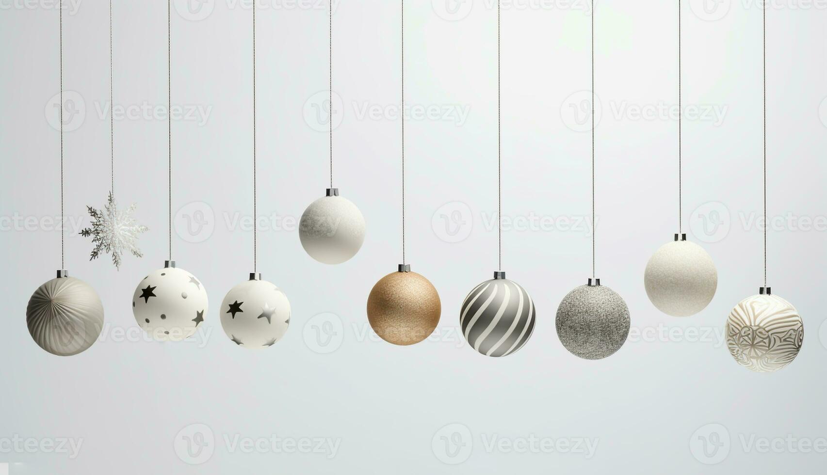 Decorative christmas background. Free space for text. AI generated photo