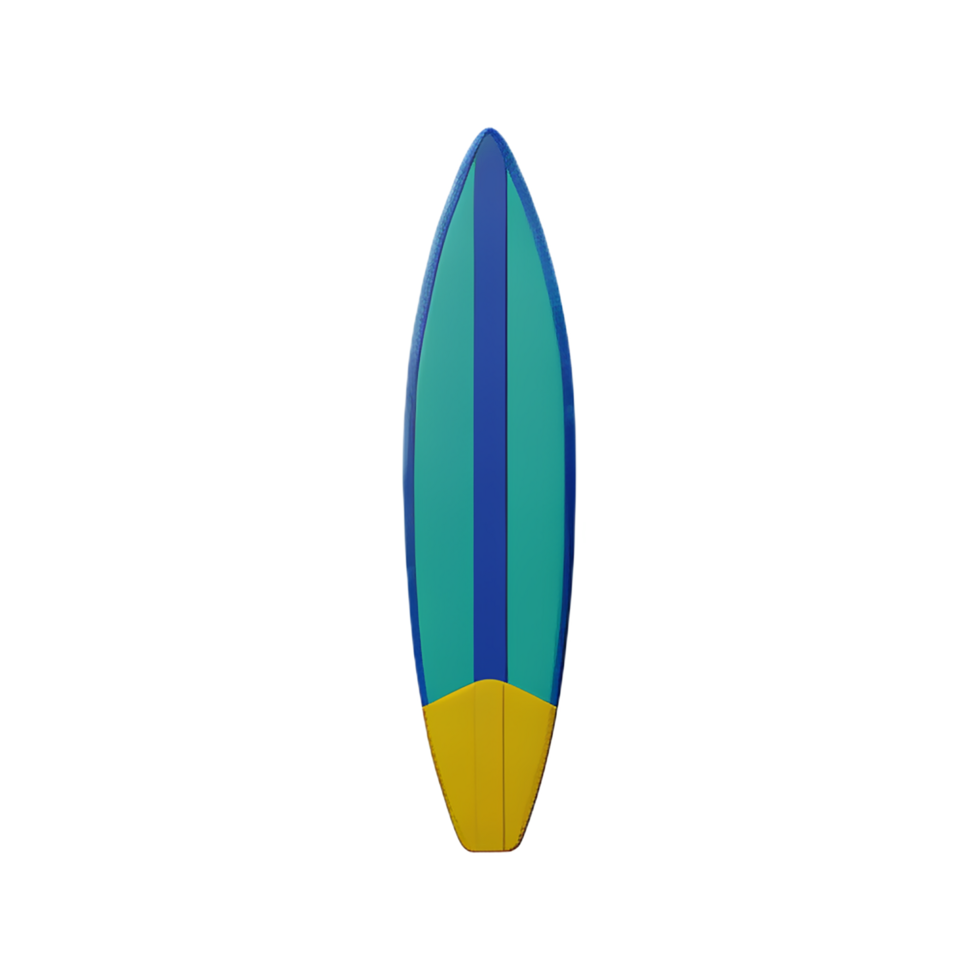 surfboard 3d rendering icon illustration png