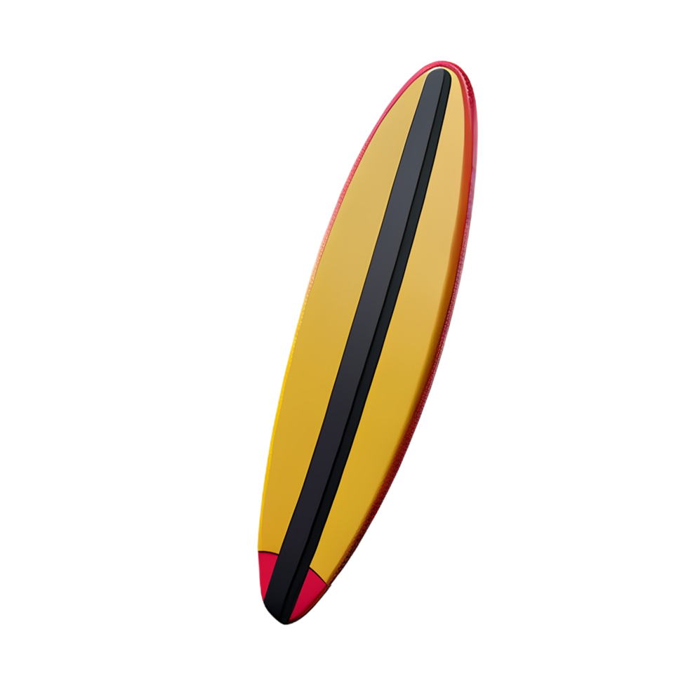 surfboard 3d rendering icon illustration png