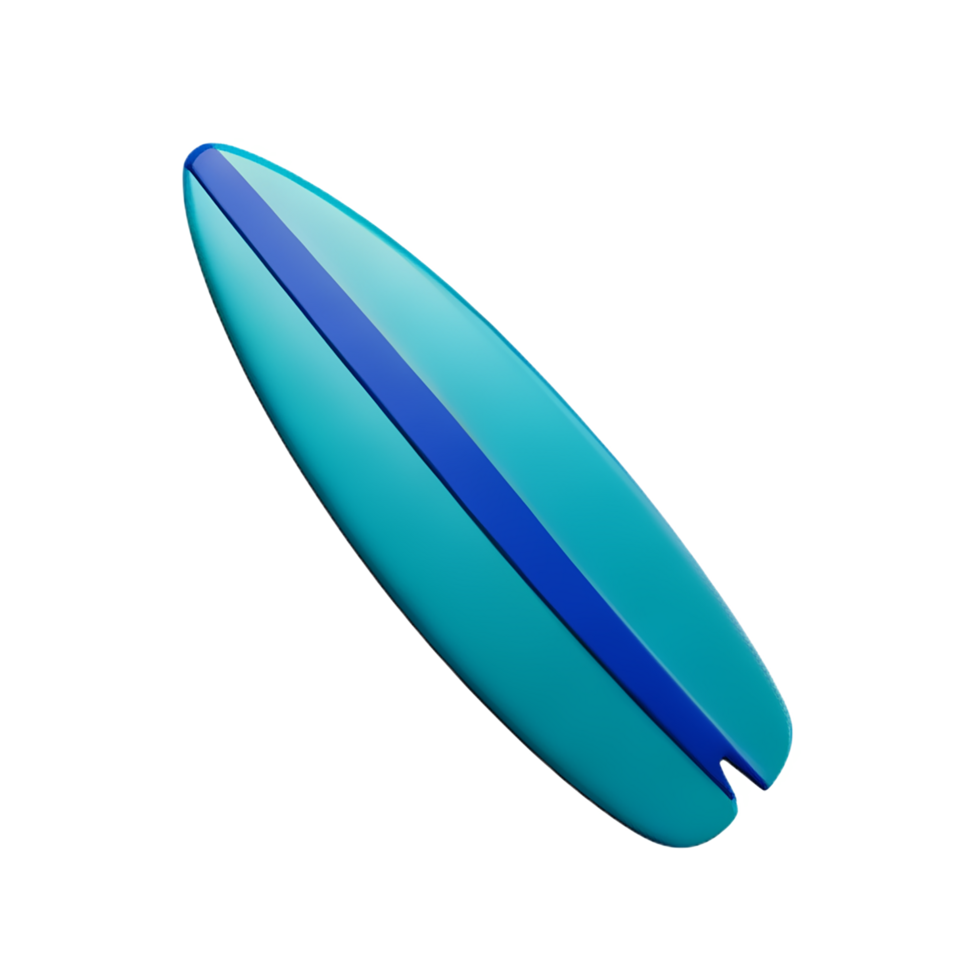 surfboard 3d rendering icon illustration png