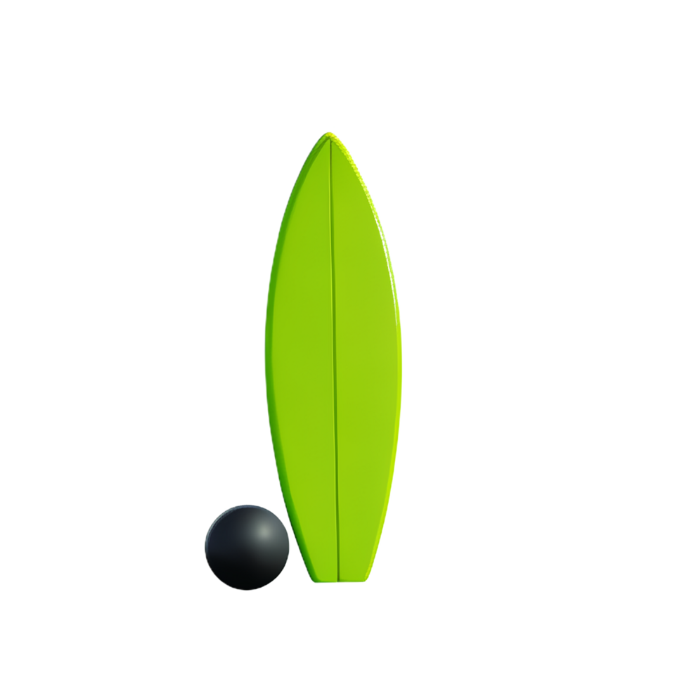 surfboard 3d rendering icon illustration png