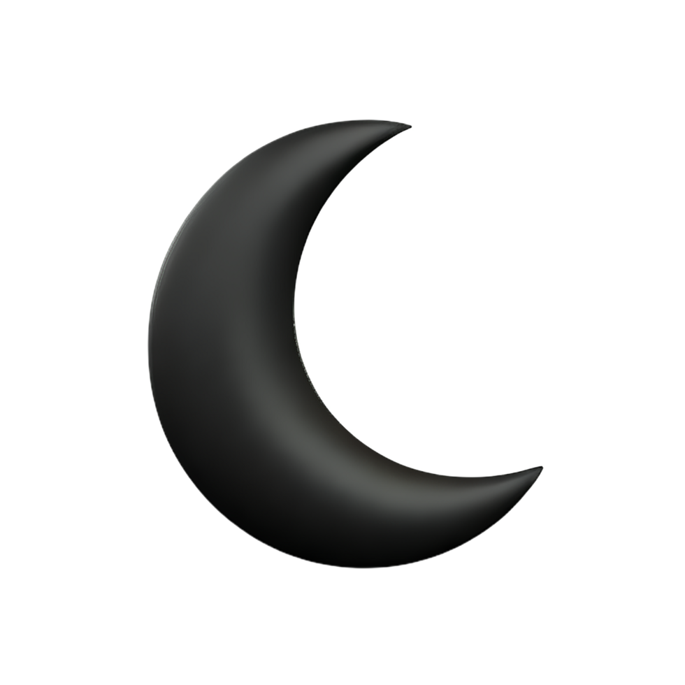 moon phase 3d rendering icon illustration png