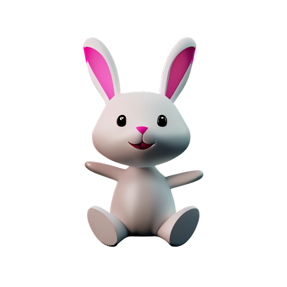 bunny ears 3d rendering icon illustration png