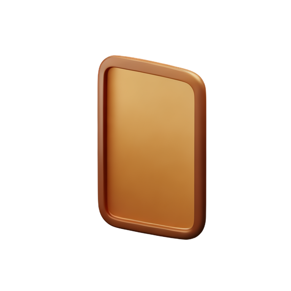 wooden board 3d rendering icon illustration png