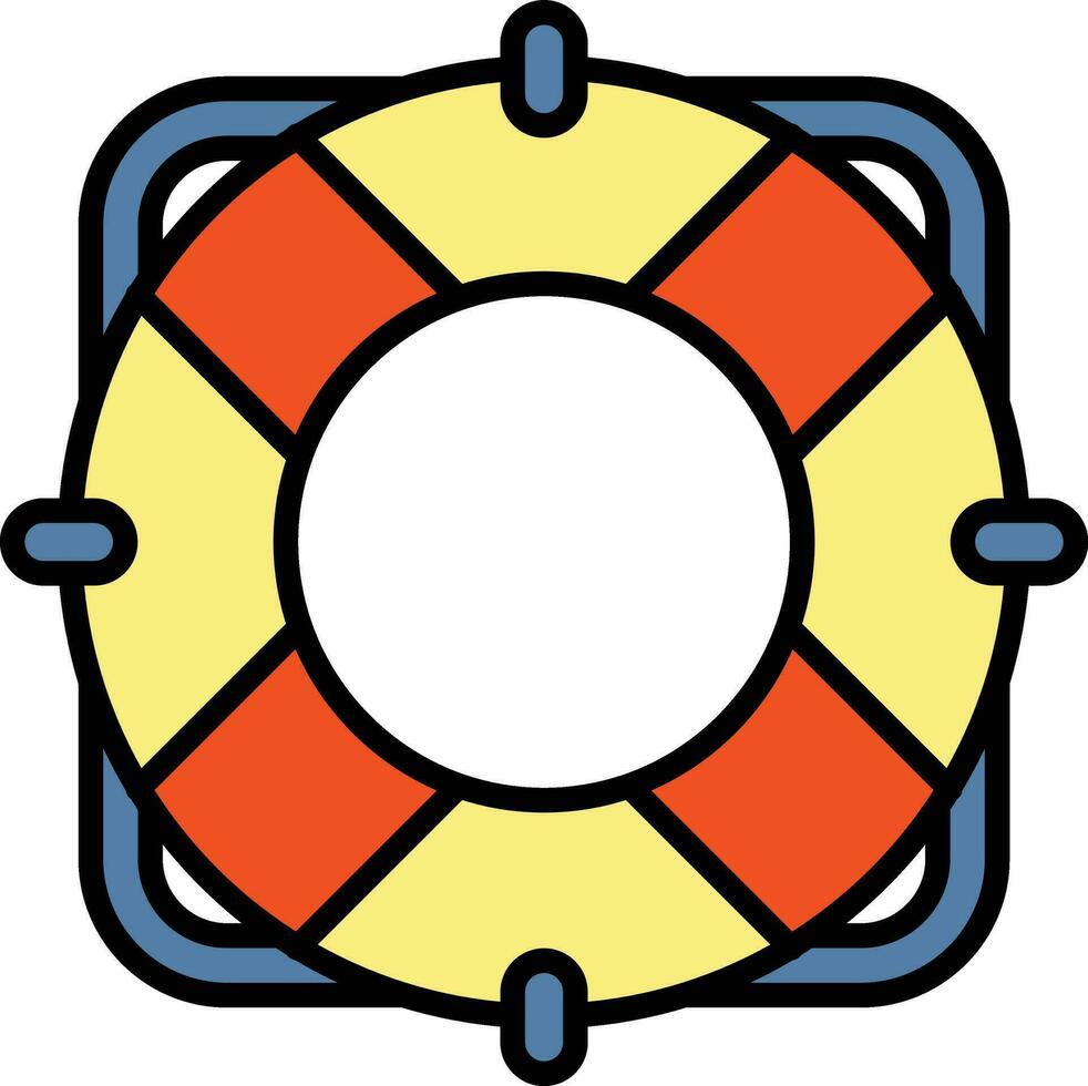 Life Raft Vector Icon