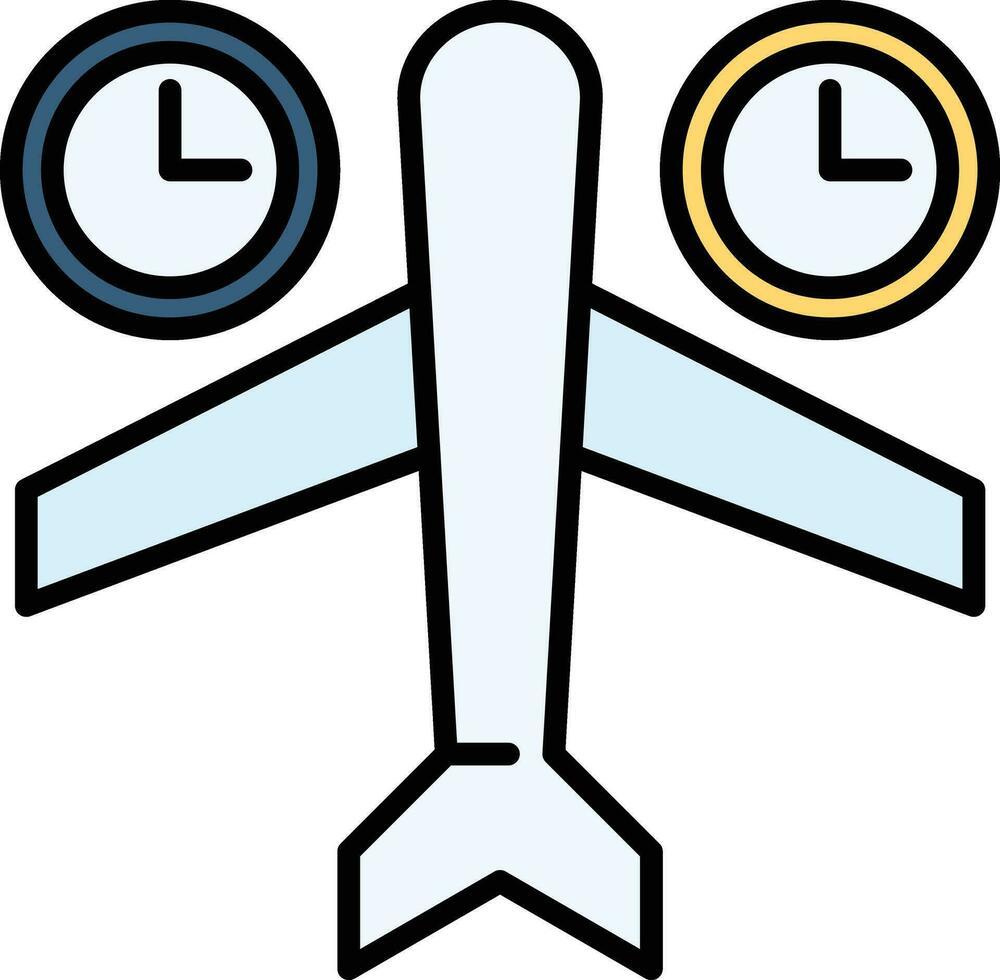 Jet Lag Vector Icon