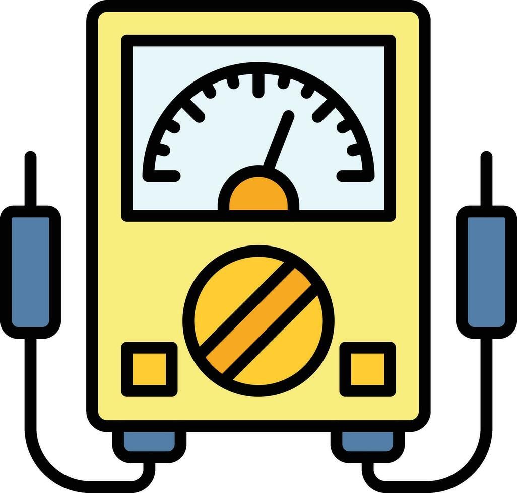 Voltmeter Vector Icon