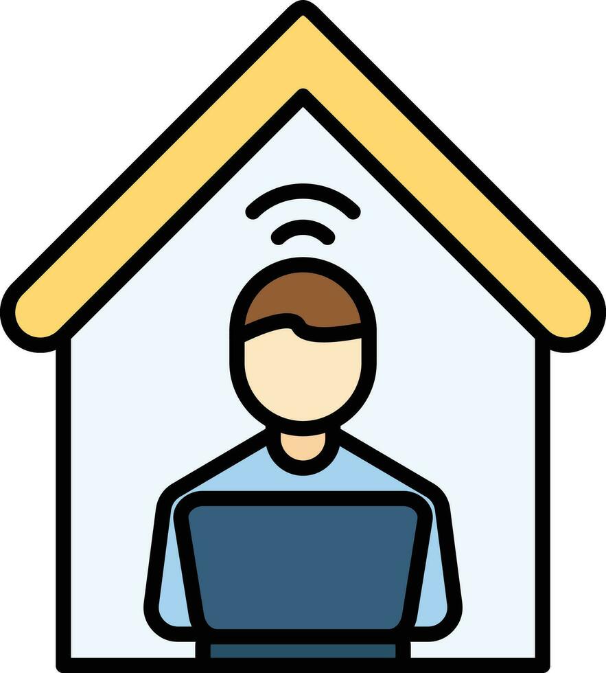 Remote Work Vector Icon