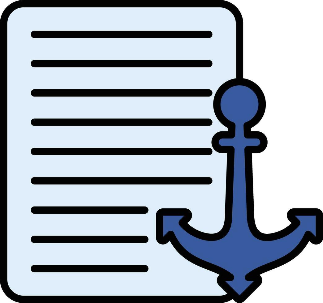 Anchor Text Vector Icon