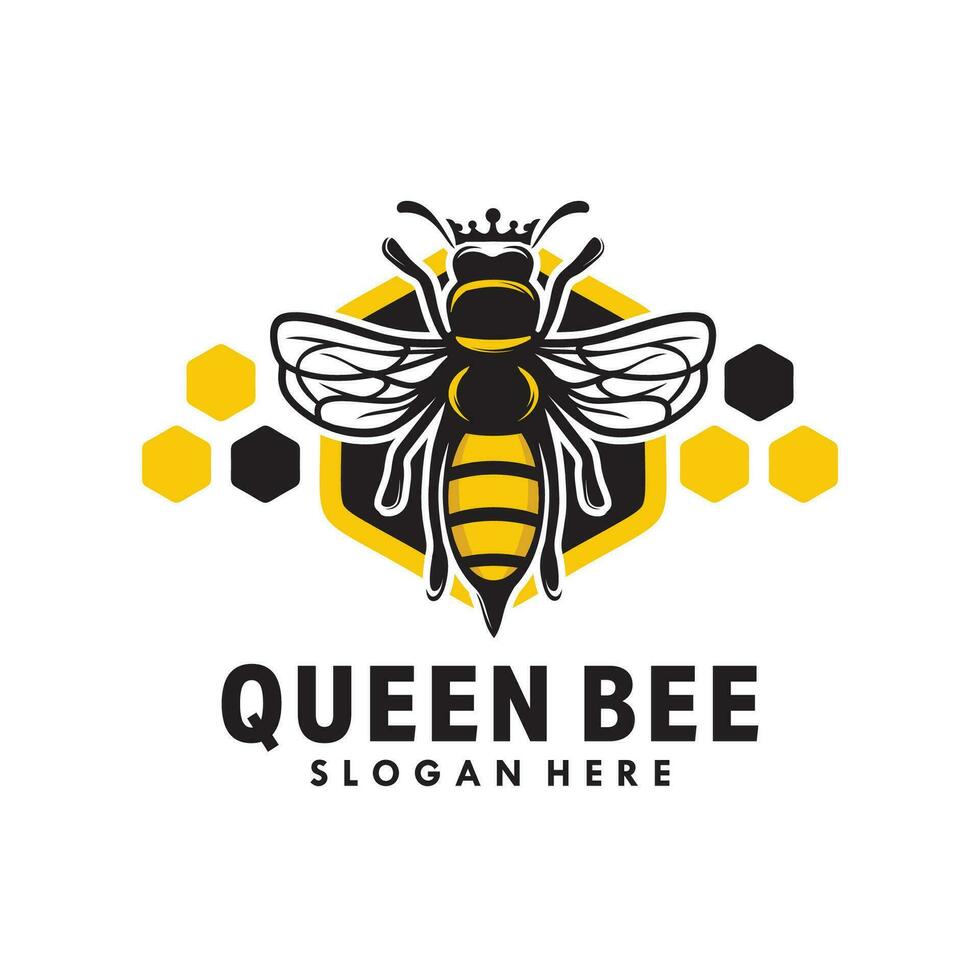 Queen bee graphic design template vector illustration