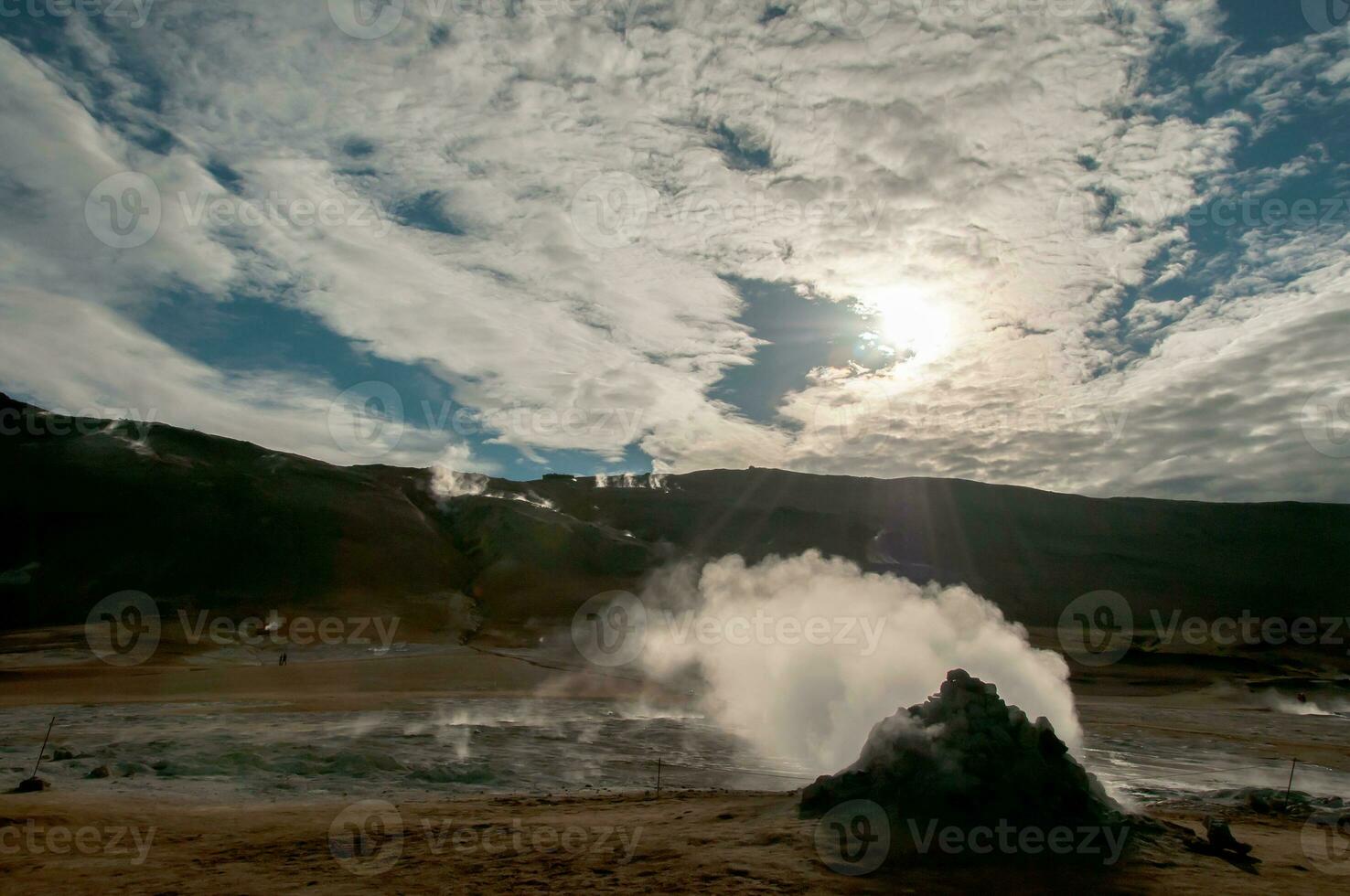 Krafla is a volcanic system with a diameter of approximately 20 kilometers located in the region of Myvatn, northern Iceland photo