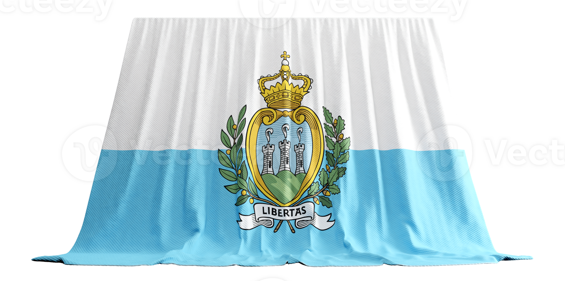 san Marino bandiera tenda nel 3d interpretazione chiamato bandiera di san Marino png