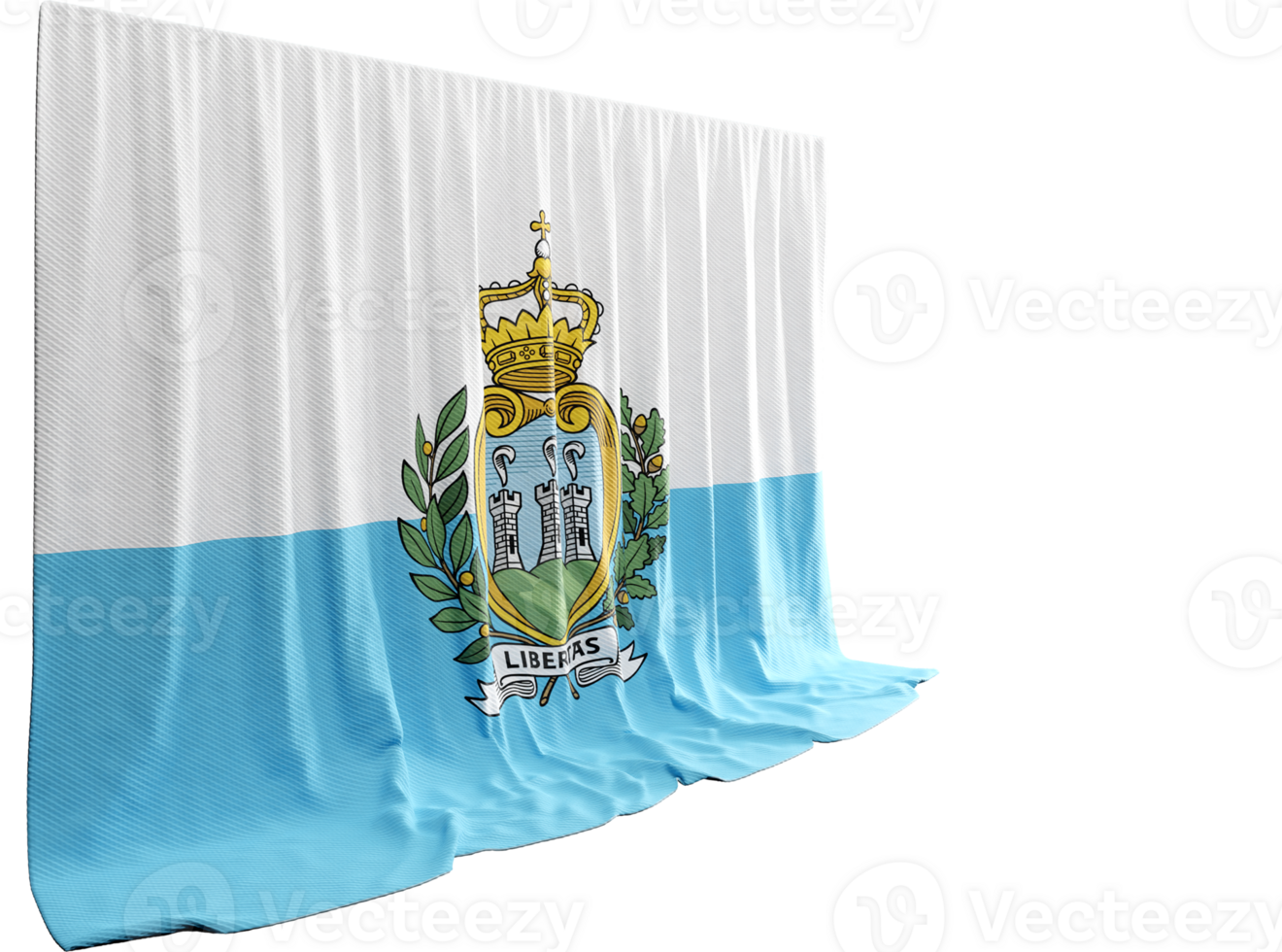 san marino bandera cortina en 3d representación llamado bandera de san ...