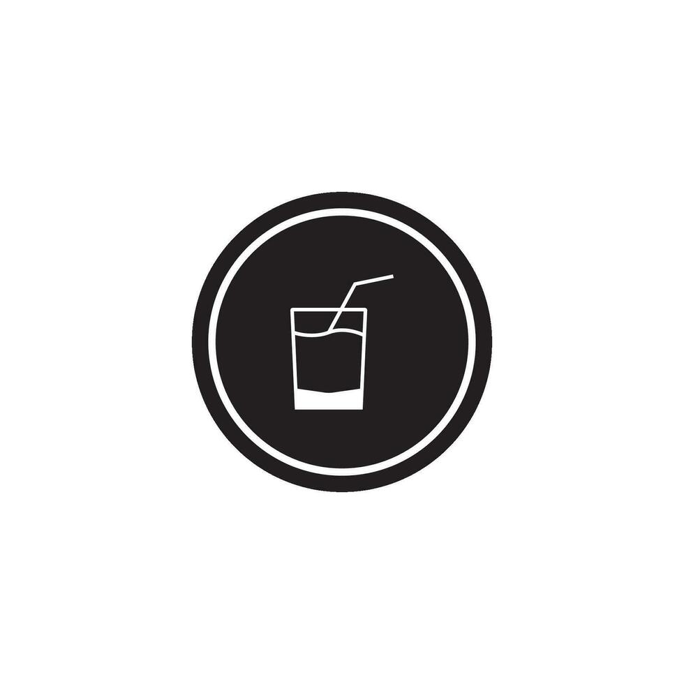 glass icon vector