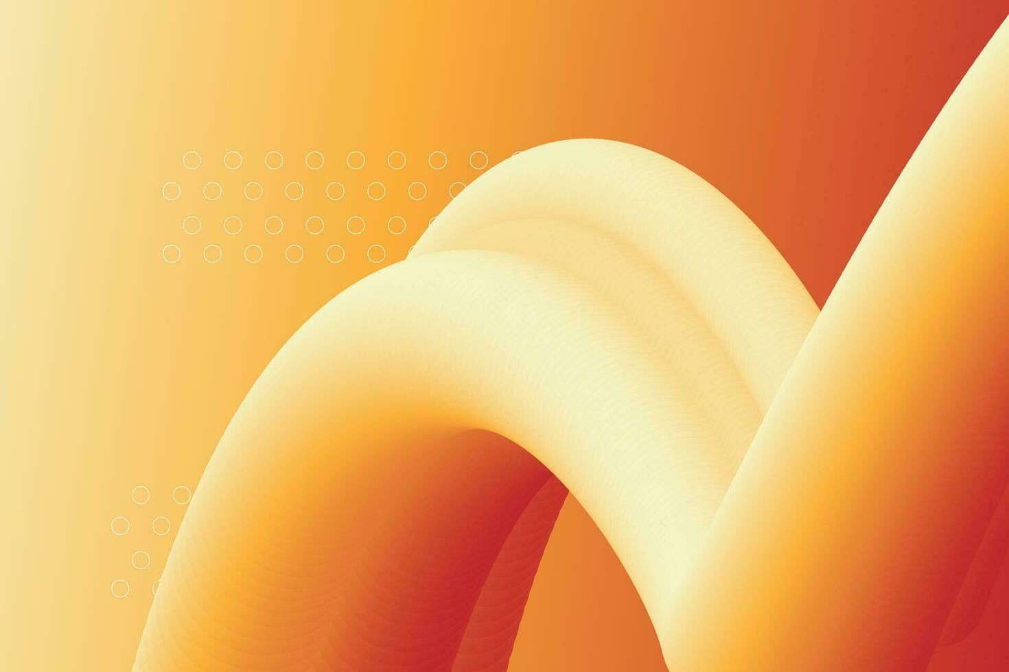 Energetic Orange Swirl - Abstract Modern Art vector