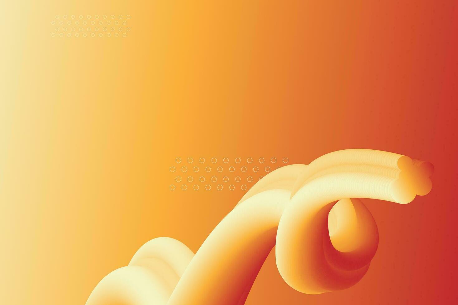 Energetic Orange Swirl - Abstract Modern Art vector