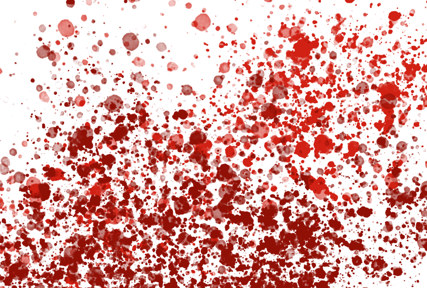 Blut Spritzer auf transparent Hintergrund png